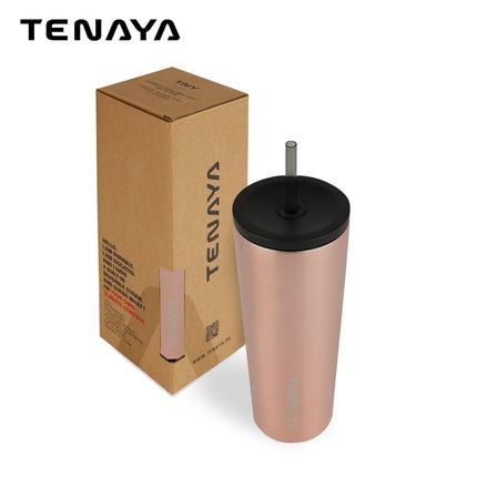 Botella Tenaya Sonoma 720 ml – Acero Inoxidable, Tapa Antiderrames y Cañita BPA-Free