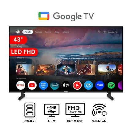 Televisor Miray 43" MS43-E2000GBT 2025 LED Full HD Google TV