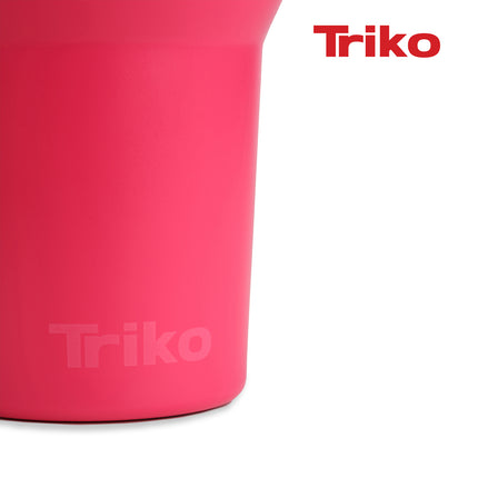 Tomatodo TRIKO Doble Pared 1,2 L Coral – Aislamiento Térmico, Asa Ergonómica y Cañita Antiderrames