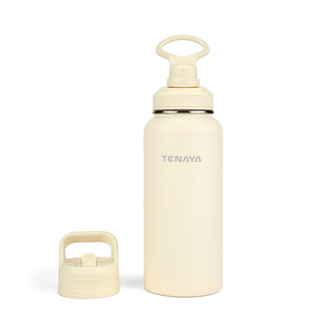 Botella Tenaya Tahoe 960 ml – Acero Inoxidable Doble Pared al Vacío con 2 Tapas