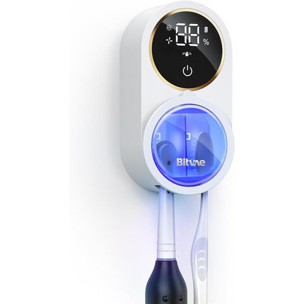 Limpiador y Soporte para Cepillo Dental Bitvae 2.0 con Sensor Infrarrojo Blanco