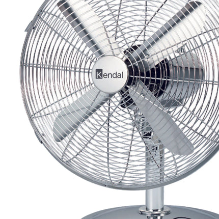 Ventilador de Mesa 12 Pulgadas Metal Cromado Potencia 45W