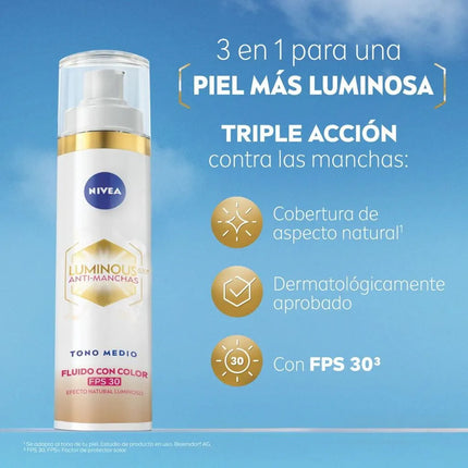 Nivea - Luminous 630 Fluido Anti-Manchas Tono Medio 40ml