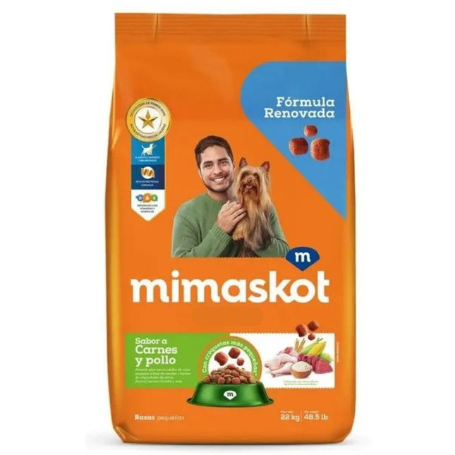 Mimaskot Cachorros Raza Pequeña Sabor Carne y Pollo – Alimento Seco para Perros 22kg