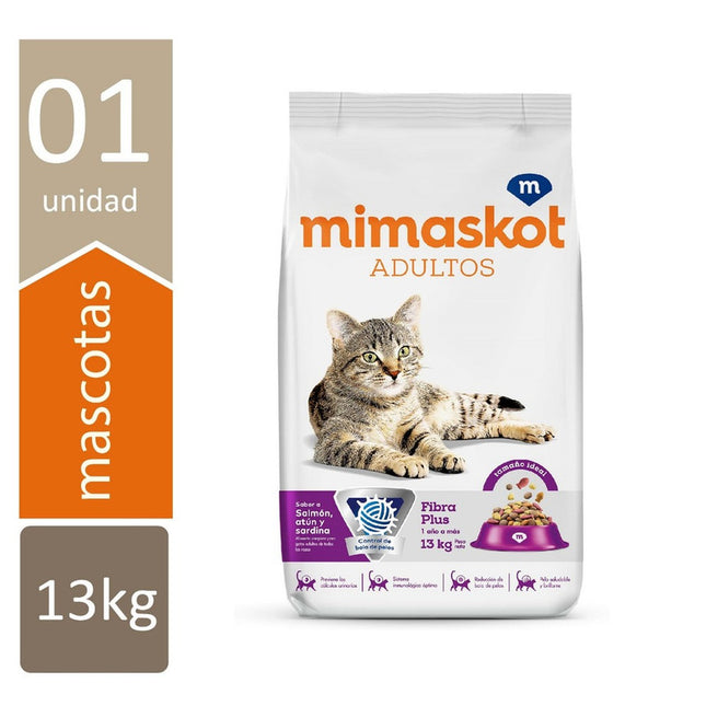 Mimaskot Gatos Adultos Sabor Salmón y Atún – Alimento Seco para Gatos 13kg