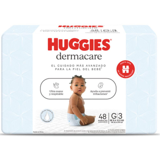 Huggies Puro & Natural Talla G – Pañales Dermacare para Bebé Pack 48 ud