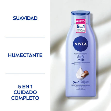 NIVEA - Crema Corporal Soft Milk 400ml