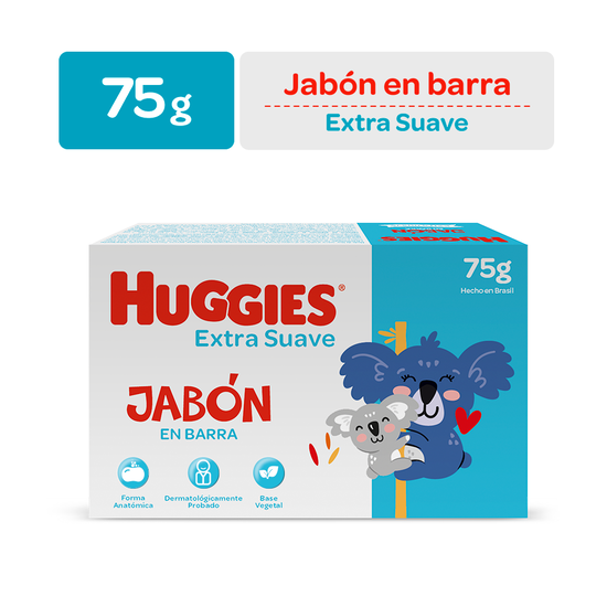 Jabón en barra Huggies 75 gr.