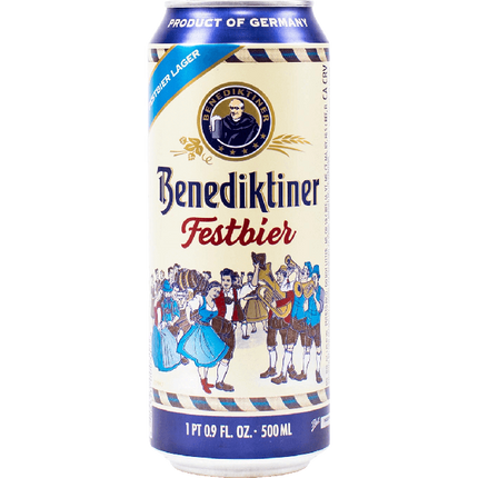 Cerveza Benediktiner Festbier Blonde Lager en lata de 500 ml Pack x 6