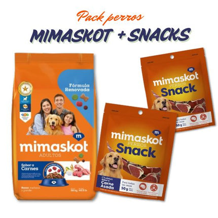 Pack Mimaskot Perros Adultos 22kg + Snack para Perros