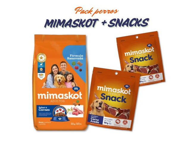 Pack Mimaskot Perros Adultos 22kg + Snack para Perros