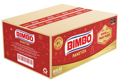 PREVENTA - Caja de 6 unidades Panetón Bimbo bolsa 900 g