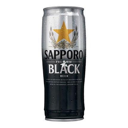 Six Pack Cerveza Sapporo Premium Black Lata 650 ml.