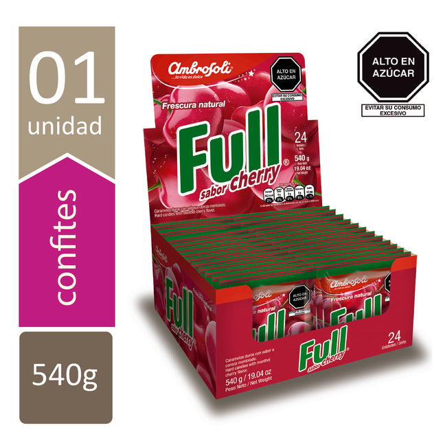 CARAMELO FULL CHERRY DP 24 UNIDADES