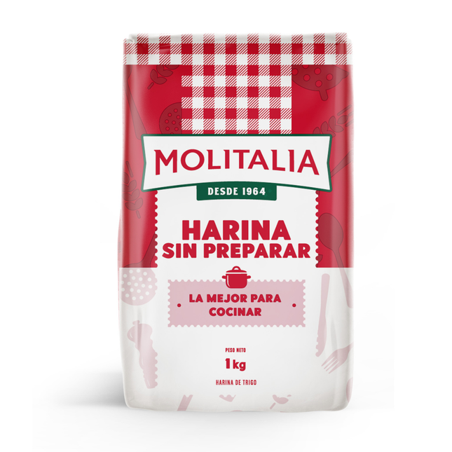 HARINA SIN PREPARAR MOLITALIA 1 KG