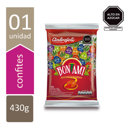 CARAMELO BON AMI FRUTA BOLSA 430 GR