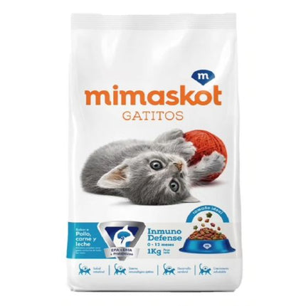 Mimaskot Gatitos Sabor Pollo y Carne – Alimento Seco para Gatitos 1kg