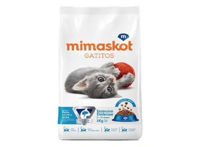 Mimaskot Gatitos Sabor Pollo y Carne – Alimento Seco para Gatitos 1kg