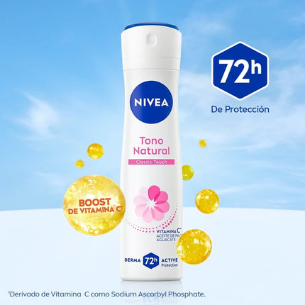 NIVEA ANTITRANSPIRANTE TONO NATURAL SPRAY 150ML