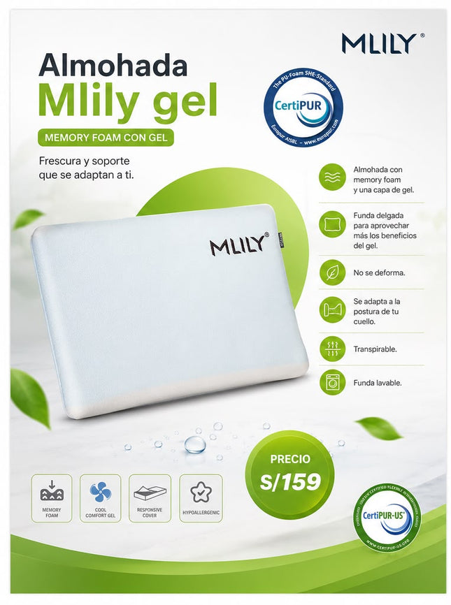 Almohada MLILY GEL Memory Foam