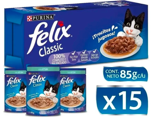 Félix Travesuras Ocean Mix – Snack para Gatos (15 und - 60gr c/u)