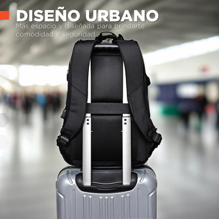Mochila Urbana PortaLaptop Oxford II con Puerto USB y Compartimientos Múltiples