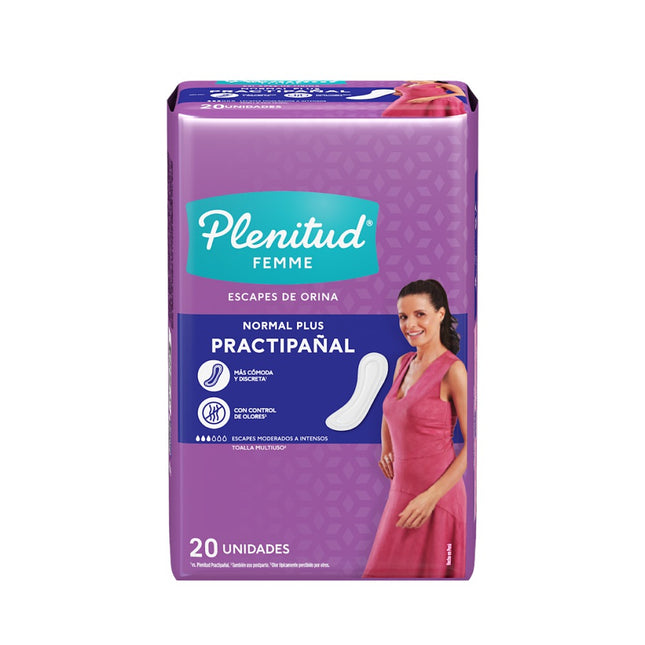 Toalla adulto Plenitud Femme Regular sin alas x20 und