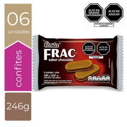 GALLETA FRAC CHOCOLATE PACK 6 UNIDADES