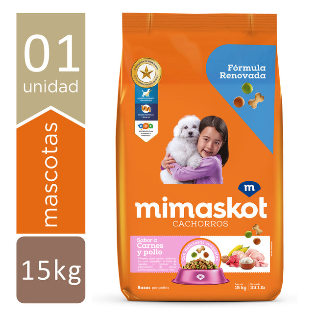Mimaskot Cachorros Raza Pequeña Sabor Carne y Pollo – Alimento Seco para Perros 15kg