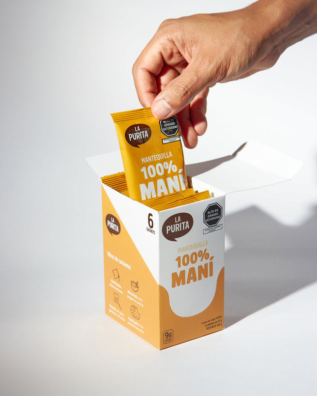 Mantequilla de Maní 100% Pack x6 de 32 g