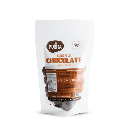 Monedas de Chocolate 70% Cacao 200 g