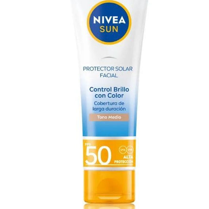 Nivea Sun Face Shine Control Cream  Fps50 50Ml Medium