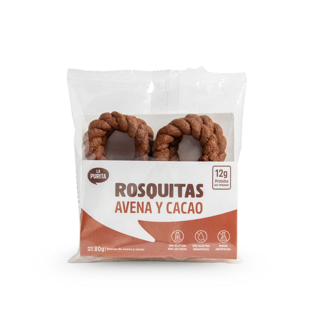 Rosquitas de Avena y Cacao 80 g