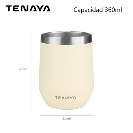 Vaso Gota Tenaya Draft 360 ml – Acero Inoxidable Doble Pared al Vacío Soft Touch