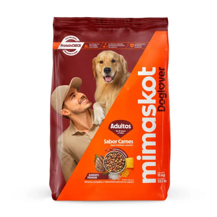 Alimento para Perro Adulto Mimaskot Carnes Razas MedGran 15 Kg