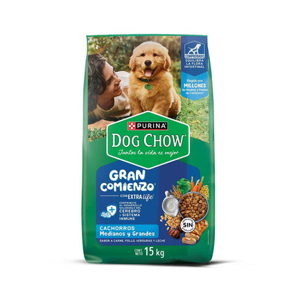 Dog Chow Cachorro Raza Mediana y Grande 15 Kg