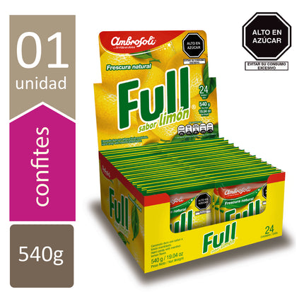 CARAMELO FULL LIMON DP 24 UNIDADES