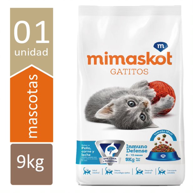 Mimaskot Gatitos Sabor Pollo y Carne – Alimento Seco para Gatitos 9kg